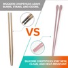 RECOHOME Premium Korean Silicone Cooking Chopsticks with Spoon Tip –