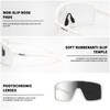WGKVP Cycling Glasses Photochromic Sports Sunglasses Men for Running Golf