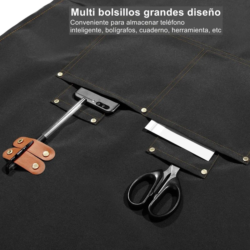 Delantal De Cocina Ajustable Y Multifuncional, 2 Piezas