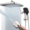 13-Inch Shower Heads with Multi-Function Handheld Sprayer Combo, 3-Way Metal