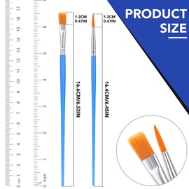 Small Paint Brushes Bulk, 60 Pcs Set,Round Nylon Hair Brushes suitable for Acrylic, Oil, Watercolor, Rock Painting, Body Face Nail Art, Drawing and Art Supplies for Kids