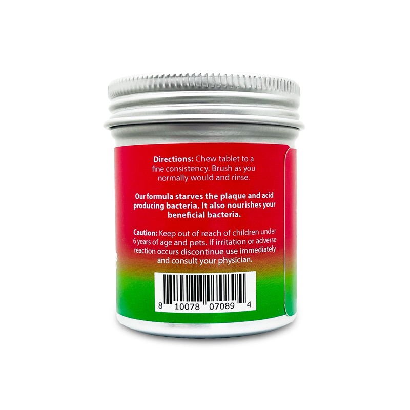 Weldental Chew Brush Smile Toothpaste Tablets 60 Count (Watermelon)