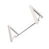 Laundry Hanger Retractable Wall Mounted White Folding Punch Free Installation