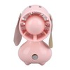 Handheld Fan Cute Cartoon Dog Shaped 3 Speeds Rechargeable Portable