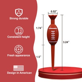 WMAWJBT Plastic Golf Tees, Pack of 25, for Height Consistency, Excellent Durability and Stability Tees, Golf Gift for Men Women and Children, Golf Accessories (25, Brown)