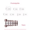 Auriselle Pack of 14 Crystal Cat Eye Press On Toenails,