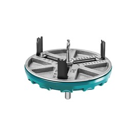 SIUKE Universal Woodworking Hole Opener, Adjustable Punch Saw Tool, 45-130MM, 3/6pcs Cutter Heads