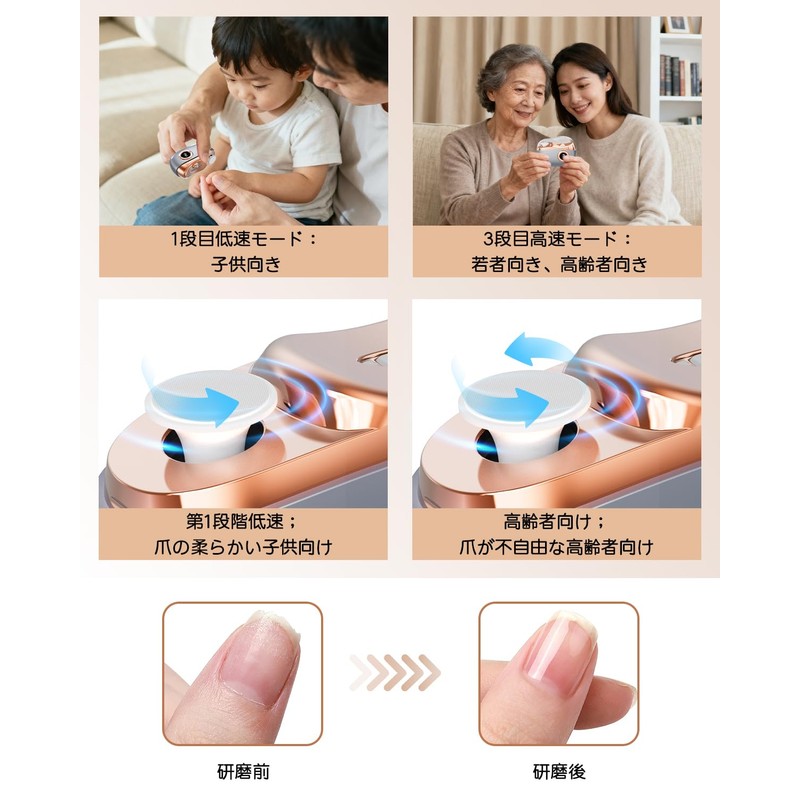 【2-in-1 Nail Clipper & Nail Polisher with LED LCD Display】Electric