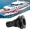 Thru Hull Fitting, 1‑1/4in Plastic Marine Thru Hull Exhaust Fittings