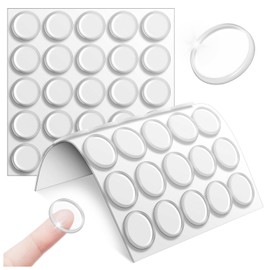 Cabinet Door Bumper, Cabinet Bumpers Clear Self Adhesive, Rubber Bumpers Rubber Feet, Clear Bumpers for Cabinets Bumper Pads for Sound Dampening Buffer Pads (Round 0.78'' 50pcs)