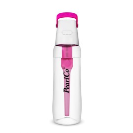 SOLID drinking bottle with water filter 0.7 liters (pink) | Filter bottle BPA-free | School, sports, water, Children, on The go