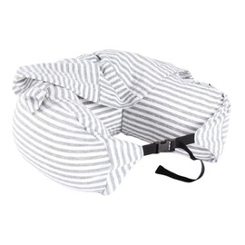 [Suitcase Company] GPT Neck Pillow, Hooded, Travel, Face Hidden, Striped, Striped, For Airplanes and Cars, U-Shaped Travel, Aircraft, Bus, Train, U-Shaped, Cushion, Microbead Pillow, Neck Pillow, GPT