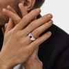 Yaresul Ruby Ring for Men Men's Silver Ring Mens Ruby