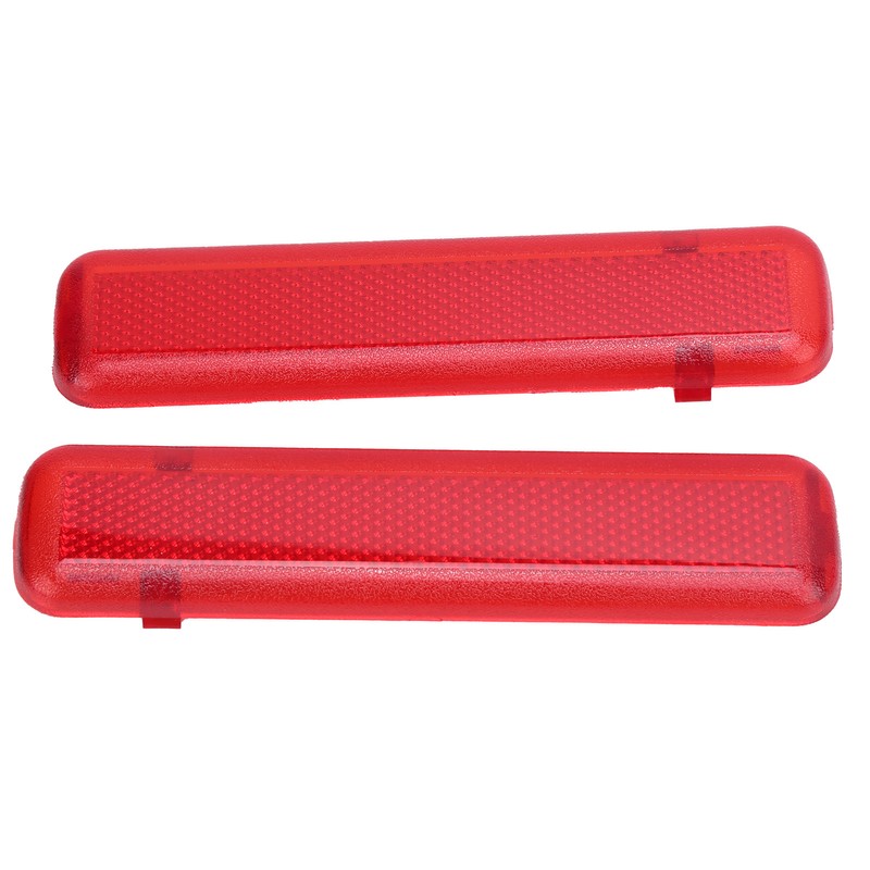 Pair Door Reflector Panel Red Interior Replacement for Silverado 1500/2500