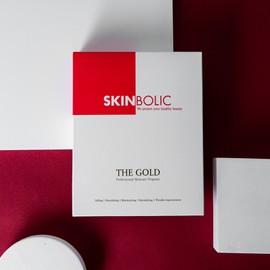 Skinbolic Moisture Radiance Whitening Lifting Sheet The Gold Mask Pack 25g / 스킨볼릭 수분 광채 미백 리프팅시트 더 골드 마스크 팩 25gX5매