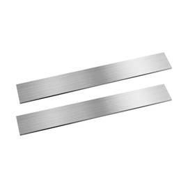 304 Stainless Steel Flat Bar 2PCS, 1/4" Thick 1 9/16" Wide 8" Long, Brushed Finish, Durable Versatile Trim Strips, Easy to Shape for DIY, Kitchen, Home Repairs