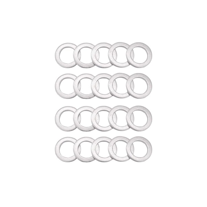 Aluminum Drain Gasket 20pcs Oil Drain Plug Gasket Compression Washer