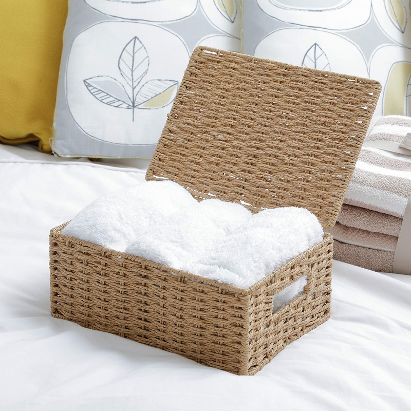 ARPAN STORAGE BASKET BOX WITH LID MEDIUM