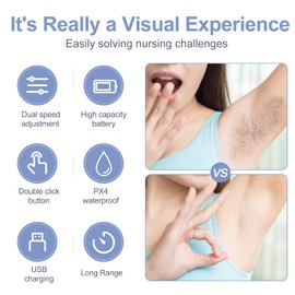 Electric Epilator for Women, 5 in 1 Wireless Electric Wall for Legs and Body Hair Removal, Wet and Dry, with Epilator, Razor, Exfoliation, Cleaning and Massage