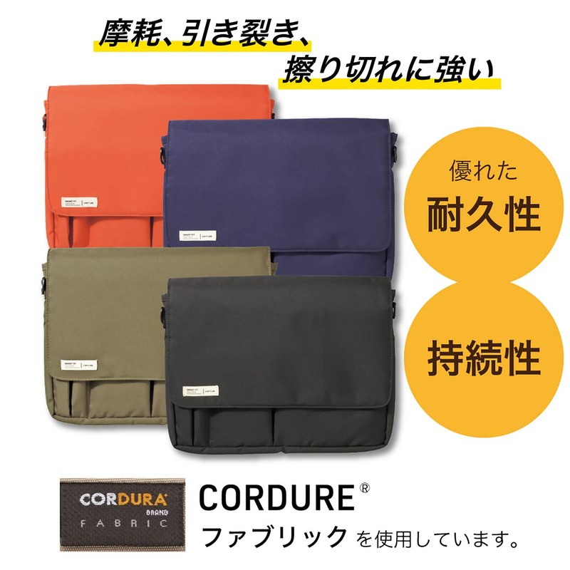 Lihit Lab Smart Fit Carrying Pouch B5 Orange A7576-4