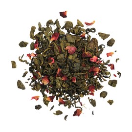 Basilur Floral Fantasy Tea Book - Luxury Tea Gift - 100g Loose Leaf Ceylon Green Tea (Rose & Cherry)