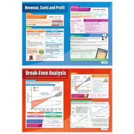 Daydream Education Accounting and Finance Posters - Set of 6 - EXTRA LARGE 33” x 23.5" - Gloss Paper - Business Studies Middle & High School Classroom Decoration - Wall Charts