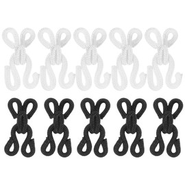 Tofficu 10 Pares De Ganchos De Brasier Y Ojos De Cierre Para Costura Accesorios De Hebilla Para Sujetar Vestidos Faldas Y Pantalones Herramientas De Manualidades De 0.90X0.47X0.39In