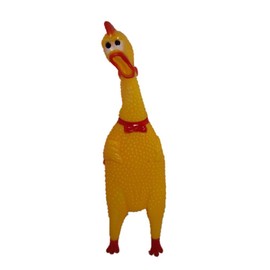 Ruffin Flag Company Screaming Rubber Chicken Rooster Dog Kid Children Squeaky Toy