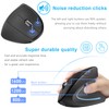 Ergonomic Mouse Vertical -Rechargeable 2.4GHz Optical (Bluetooth+USB+USB C) Modes Wireless