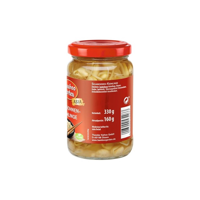 Bamboo Garden Soybean Seedlings 330g Draining Weight 160g (Packaging Design