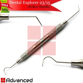 Medentra Dental Periodontal Color Coded Probes Endodontic Hollow Handle Explorer Calculus - Endo Explorer 23/15 - Hollow Handle