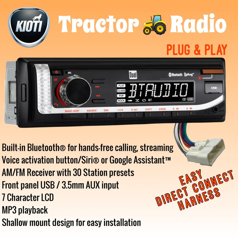 Kioti NX RX DK CK Series Cab Easy Direct Connect