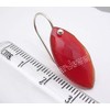SilverStarJewel Pendientes de cornalina natural tcw de 18,6 cm, plata