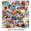Karting Stickers 50 Pcs Vinyl Trendy Racing Car Sports Stickers