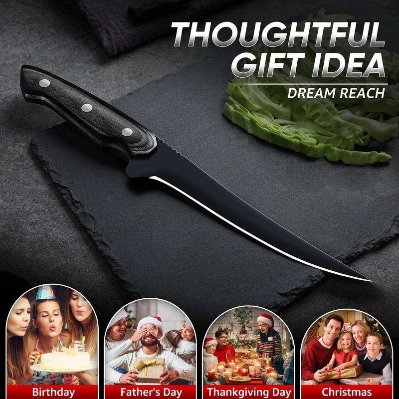 Dream Reach Fish Fillet Knife - Sharp Deboning Poultry and