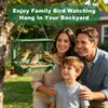 HOSUN 2-in-1 Bird Feeder for Windows and Hanging,Adhesive Hook Mount