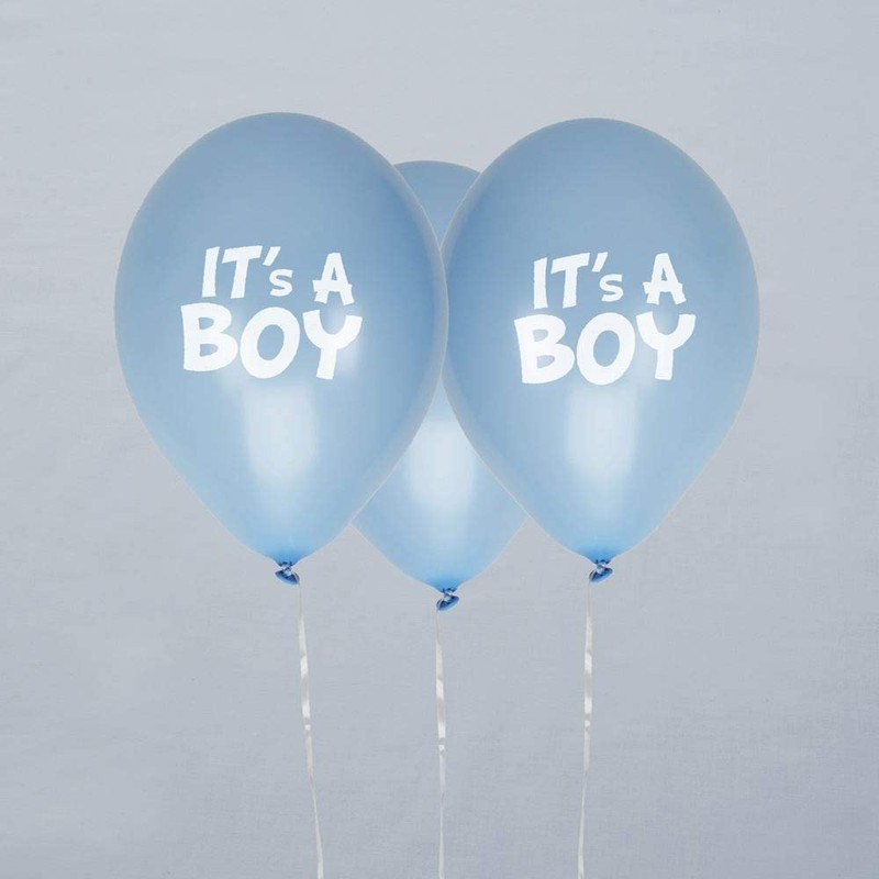 Neviti 775592 Little Star Blue-It's A Boy Balloons-8 Pack, 10