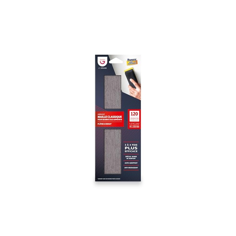3pcs 70 225mm Hook and Loop Abrasive for Gerlon Dust-Free