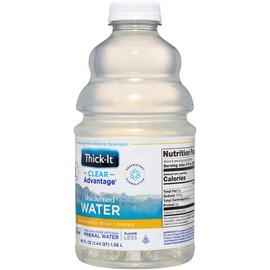 Thick-It Clear Advantage Moderately Thick Water, Honey Consistency, Ready-to-Drink, Digestible Swallowing Aid, Hydration on the Go, Convenient & Ready-to-Use, No Mixing Needed, 46 oz Bottle