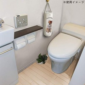 Meiho Mameshiba Print Roll Paper Storage Stocker Tea Mameshiba Set of 3 ME315 Diameter 5.1 x Height 14.6 inches (13 cm) x Height 14.6 inches (37 cm)