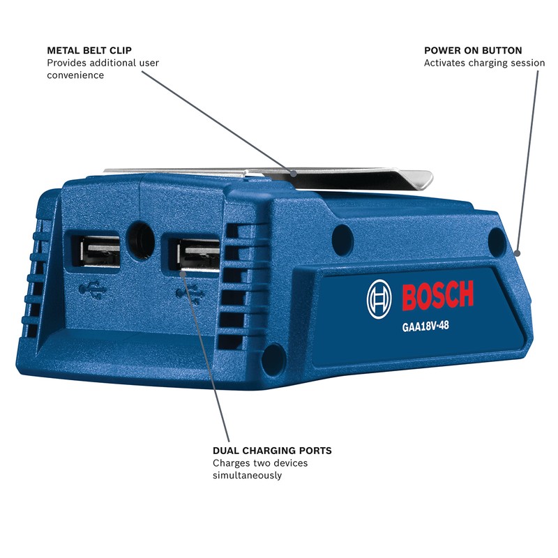 BOSCH GAA18V-48N 18V USB Portable Power Adapter