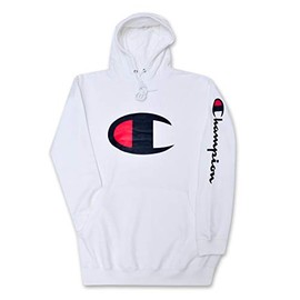 Champion Men Big & Tall Hoodies For Men Pullover Sweatshirt White XLT