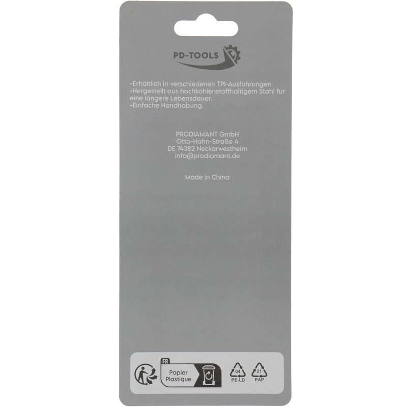 PD-TOOLS Scroll Saw Blades 18 Pieces 127 mm with Pin