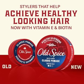 Old Spice Hair Styling Pomade for Men, Medium Hold No Shine 2.22 Fl Oz Each, Twin Pack