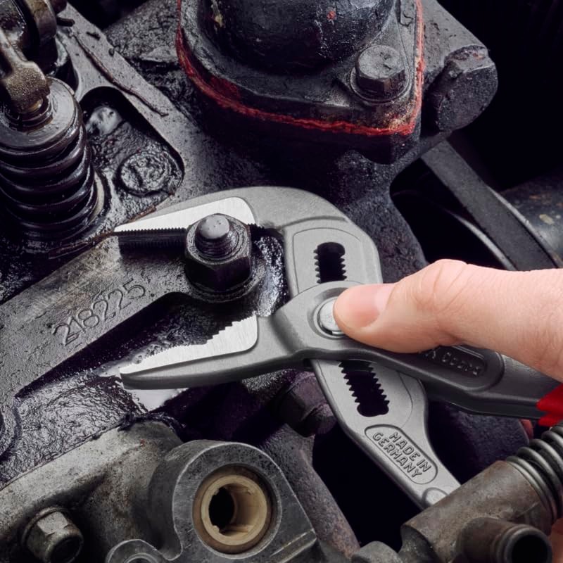 KNIPEX 8751250 SBA Cobra Extra Slim Pliers, Red