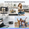 Digital Camera for Photography, 4K 72MP Autofocus 2.8" 270° Flip