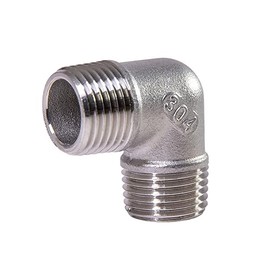 LOZOME 90 Degree 1-1/2" Male to Male Thread Elbow NPT Stainless Steel 304 Threaded Cast Pipe Fitting