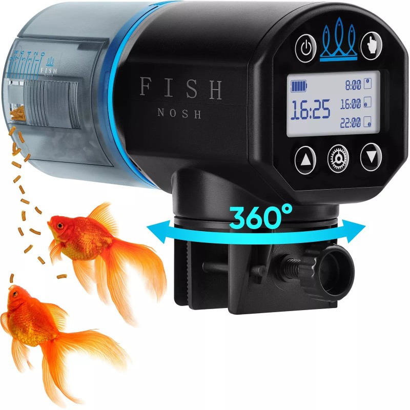 FISHNOSH Automatic Fish Feeder for Aquarium - New Generation 2024,