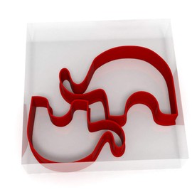 Elephant Set of 2 Value Cookie/Fondant Cutters Pair 5CM + 8CM