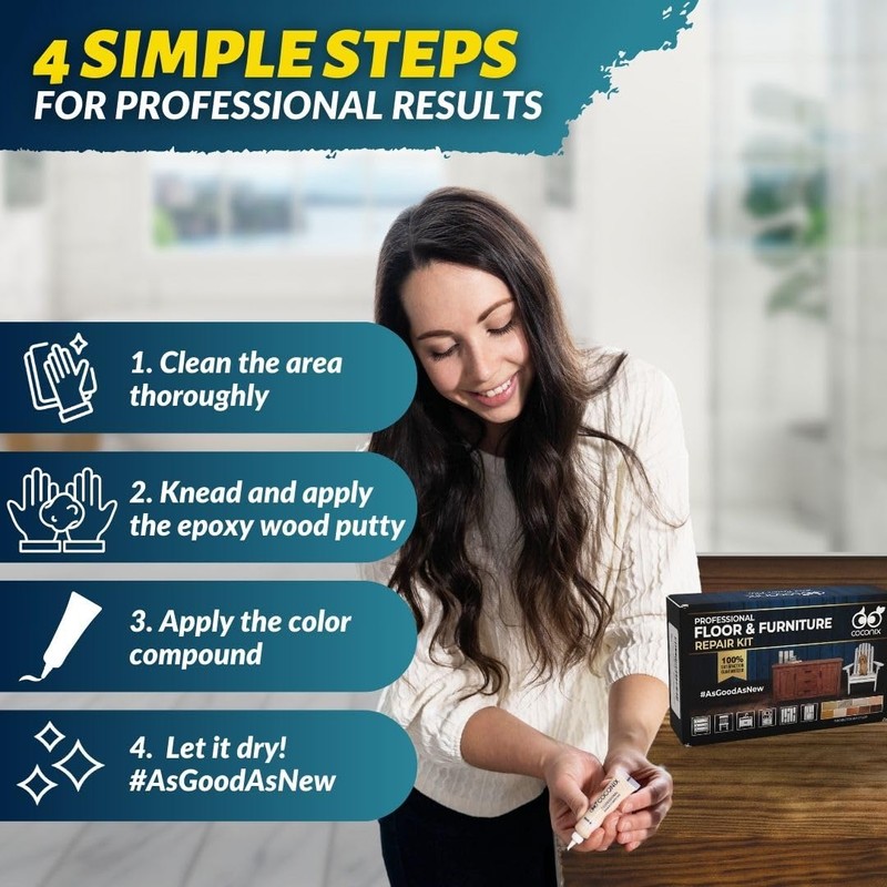 Coconix Floor & Furniture Repair Kit | Fix Scratches, Scuffs,